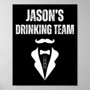 Póster Equipo de Bebida de Jason - Divertido Equipo del N