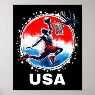 Póster Equipo de béisbol Bisonrel Volador Usa Equipo