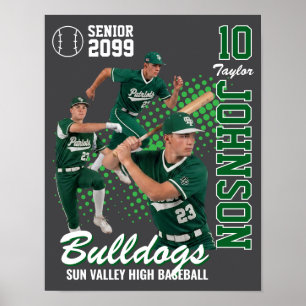 Póster Equipo de béisbol Foto personalizada Noche de mayo