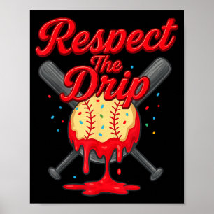 Póster Equipo de béisbol para niños y niñas helado Co