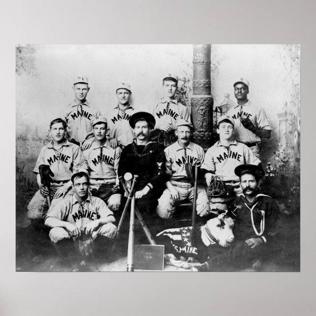 Póster Equipo de béisbol principal de Estados Unidos en L (Frente)