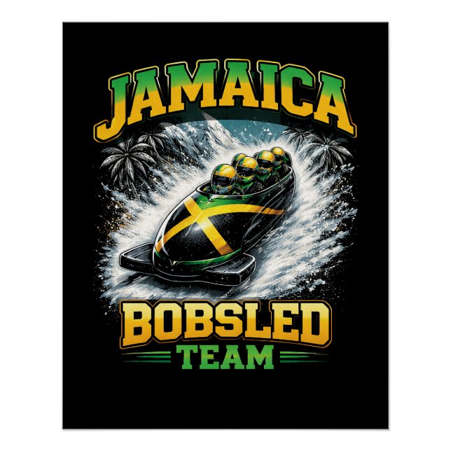 Póster Equipo de Bobsleigh de Jamaica (Anverso)