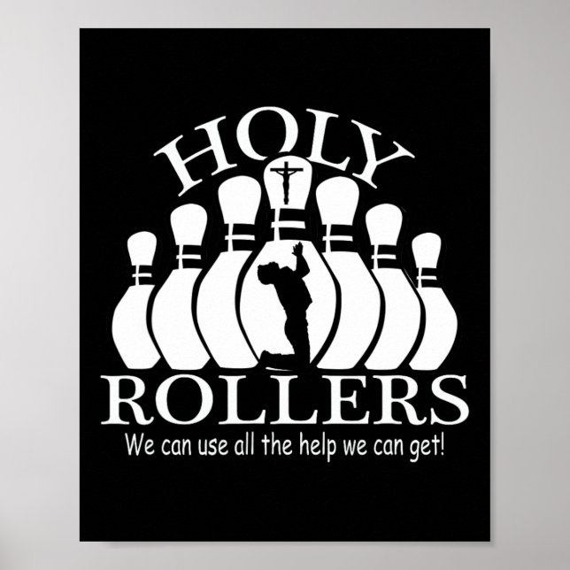 Póster Equipo de Bowling de Sagrado Rollers (Frente)