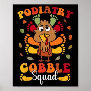 Póster Equipo de buchada de podología Pavo Podólogo Diver