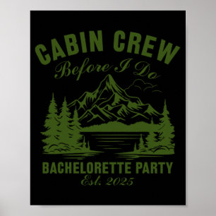 Póster Equipo de cabina antes de hacer Bachelorette Party