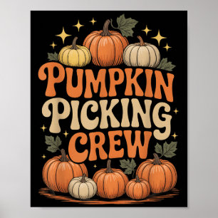 Póster Equipo de calabaza genial de la tripulación de la 