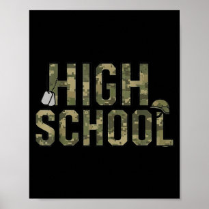 Póster Equipo de camuflaje equipo de secundaria de vuelta