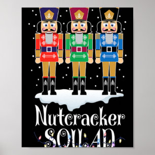 Póster Equipo de Cascanueces Ballet Danza Navidad Xmas Lu