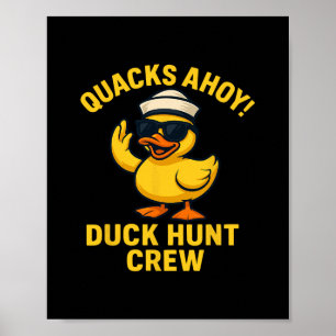 Póster Equipo de caza de patos Crucero de búsqueda de pat