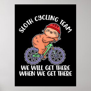 Póster Equipo De Ciclismo De Plana