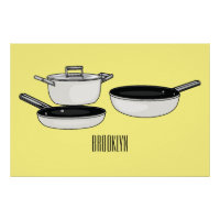 Equipo de cocina ilustracion personalizado