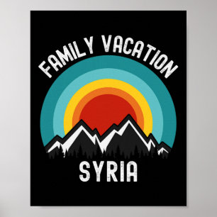 Póster Equipo de coincidencia de vacaciones de la familia