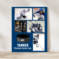 Equipo de Collage de fotos de hockey personalizado