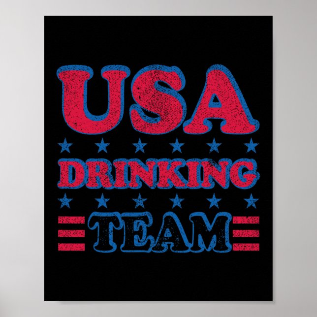 Póster Equipo De Consumo De Eeuu 4º Día De La Independenc (Frente)