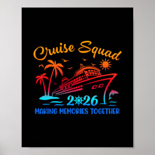 Póster Equipo de crucero 2026 Amigos familiares vacacione