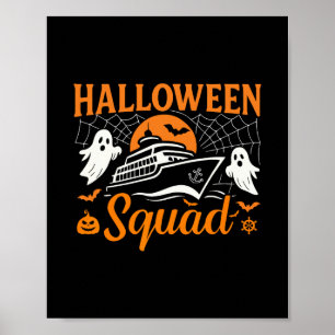 Póster Equipo de crucero de Halloween 2025 Familia tripul