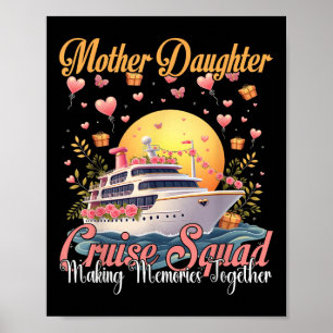 Póster Equipo de crucero de madre e hija 2025 Mom diverti
