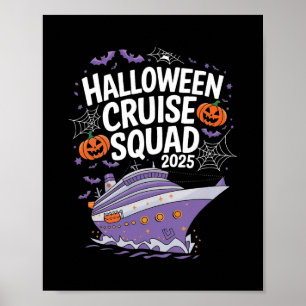 Póster Equipo de crucero espeluznante de Halloween 2025 t