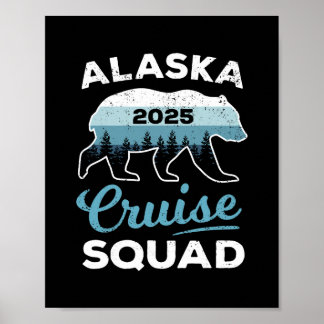 Póster Equipo de crucero por Alaska 2025 Niños Crucero al