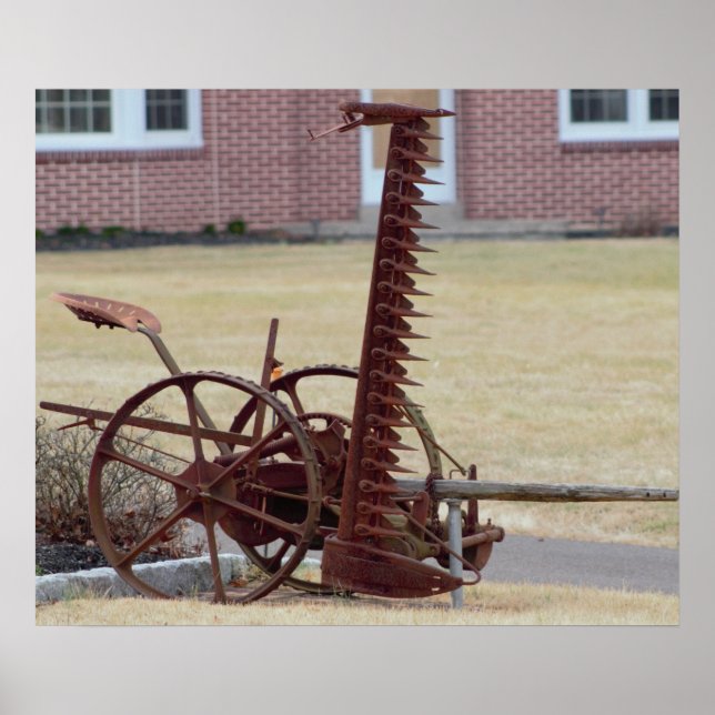 Póster Equipo de cultivo antiguo (Frente)