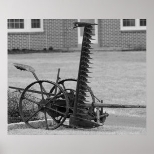 Póster Equipo de cultivo antiguo