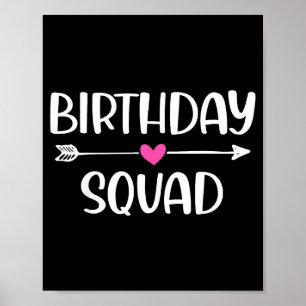 Póster Equipo de Cumpleaños Regalo Divertido Hombres Chic