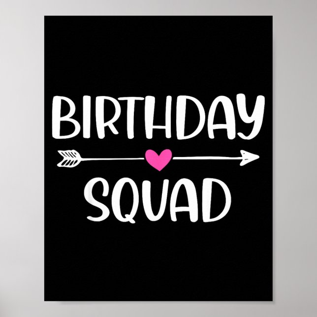 Póster Equipo de Cumpleaños Regalo Divertido Hombres Chic (Frente)