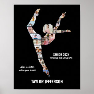 Póster Equipo de Danza Contemporánea Collage de Fotos Per