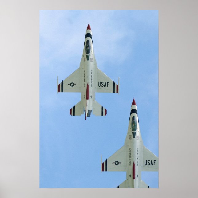 Póster Equipo de demostración de vuelo de Thunderbirds (Frente)