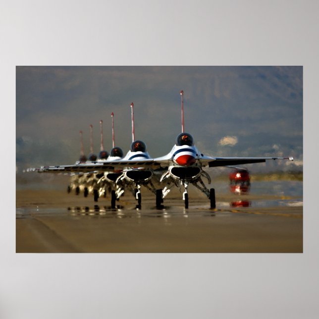 Póster Equipo de demostración de vuelo de Thunderbirds (Frente)