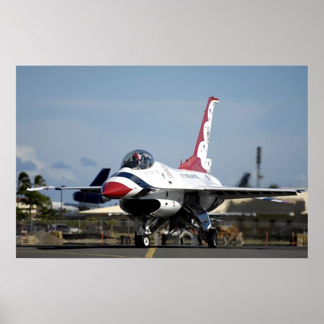 Póster Equipo de demostración de vuelo de Thunderbirds (Frente)