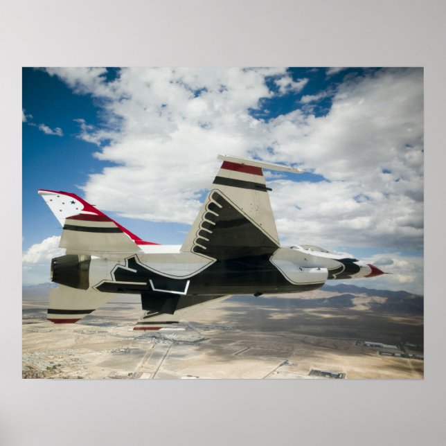 Póster Equipo de demostración de vuelo de Thunderbirds (Frente)