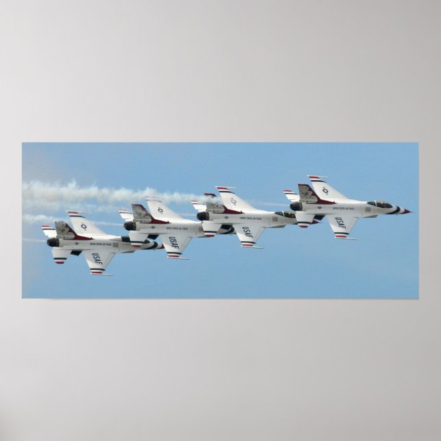 Póster Equipo de demostración de vuelo de Thunderbirds (Frente)