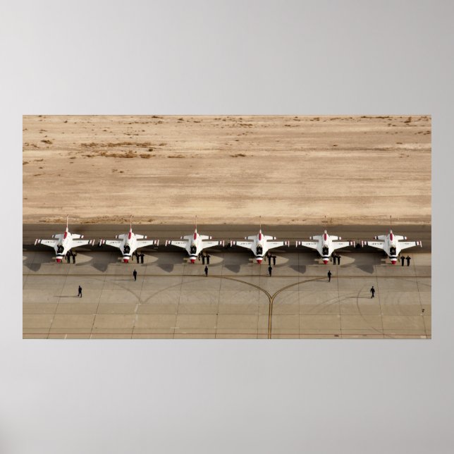 Póster Equipo de demostración de vuelo de Thunderbirds (Frente)