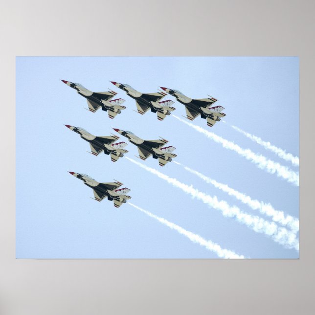 Póster Equipo de demostración de vuelo de Thunderbirds (Frente)