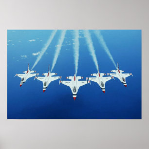 Póster Equipo de demostración de vuelo de Thunderbirds