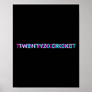 Póster Equipo de deportes de cricket Twenty20 Jersey univ