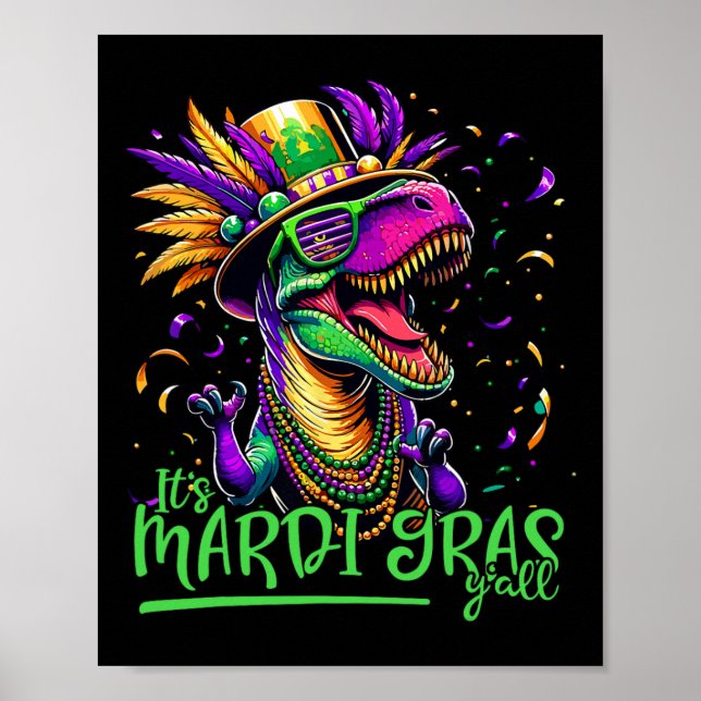 Póster Equipo de desfile de dinosaurios Trex Shenanigans  (Frente)