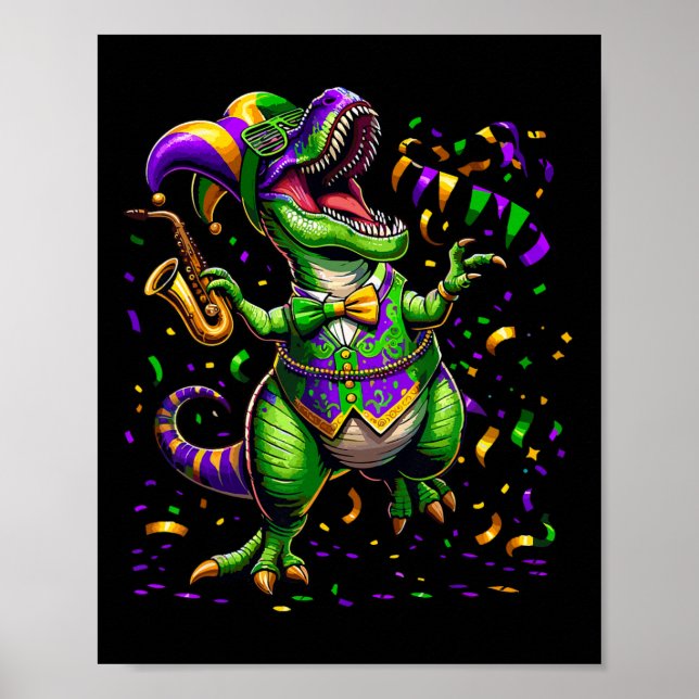 Póster Equipo de desfile de dinosaurios Trex Shenanigans  (Frente)
