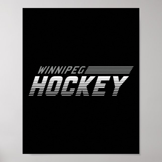 Póster Equipo de día de juego para fanáticos de Winnipeg  (Frente)