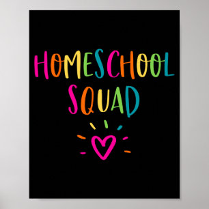 Póster Equipo de educación en casa de hombres lindo maest