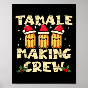 Póster Equipo de elaboración de tamales Temporada de tama