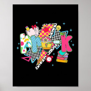 Póster Equipo de ensueño preescolar Preppy Pre-k de vuelt