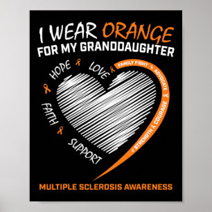Póster Equipo de Esclerosis Múltiple Niña Sra. Awaren