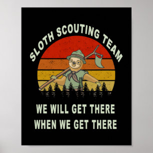 Póster Equipo de Escultismo de Escultismo de camping scou