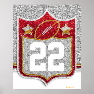 Póster Equipo de Estados Unidos Deportes Red and Gold Col