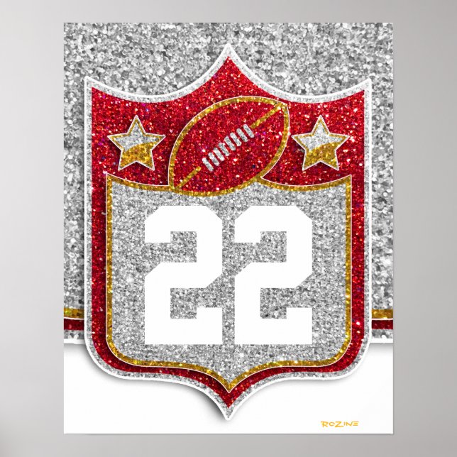 Póster Equipo de Estados Unidos Deportes Red and Gold Col (Frente)