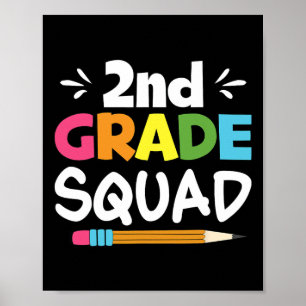 Póster Equipo de estudiantes de segundo curso de secundar