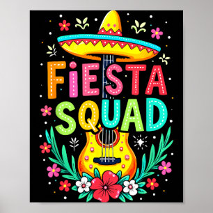 Póster Equipo de fiesta a juego cinco de mayo fiesta mexi