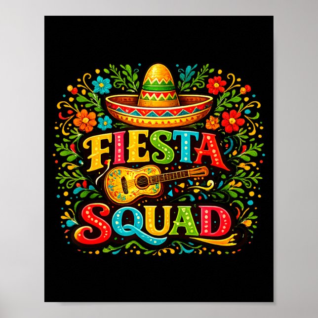 Póster Equipo de Fiesta Cinco De Mayo Fiesta Mexicana Div (Frente)